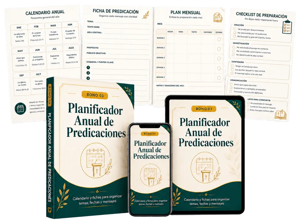 Mockup del Planificador Anual de Predicaciones